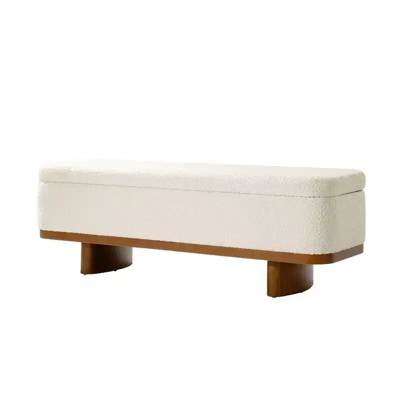 Panca con ripiano ribaltabile Clara Simple Assemble con struttura in legno massello|HULALA HOME
