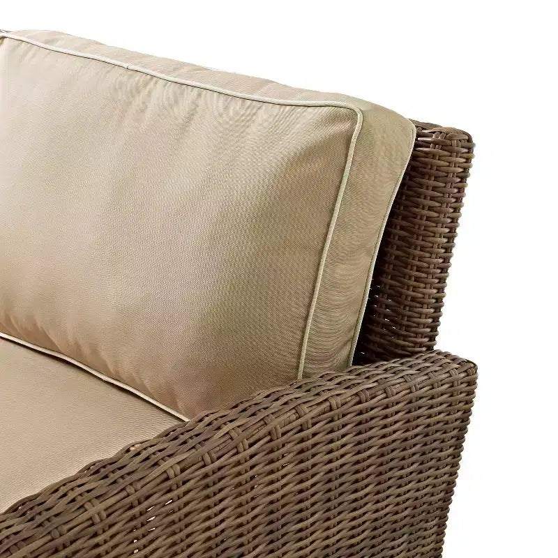 Set conversazione da esterno in vimini Bradenton 4 pezzi - Crosley