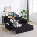 Divano Letto Convertibile in Velluto a Coste 3-in-1 con Letto Estraibile 64.5