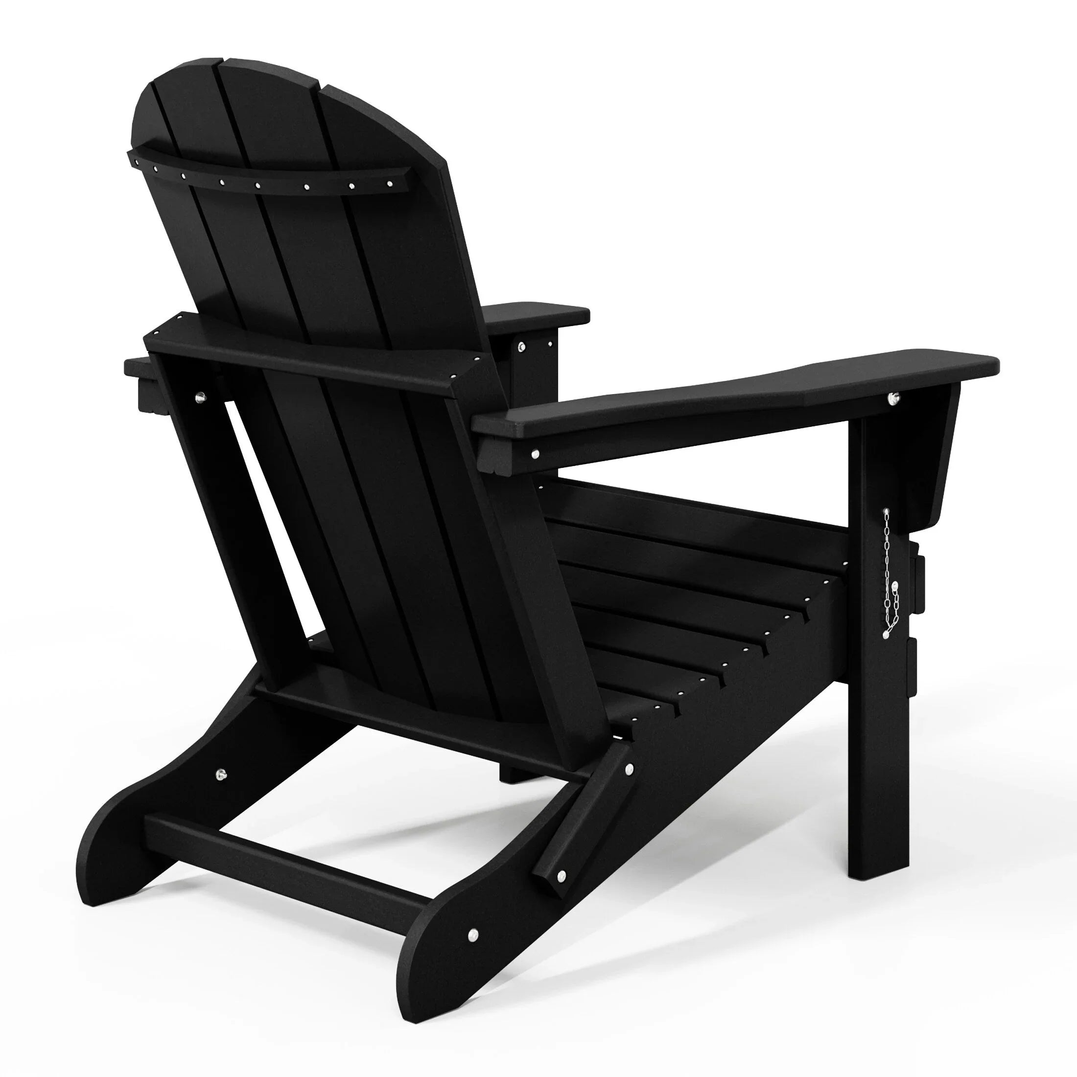 Polytrends Laguna Sedia Adirondack Pieghevole da Esterno per Patio Resistente allo Sbiadimento e alle Intemperie