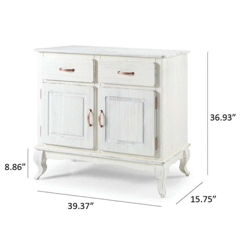 Credenza in legno verde