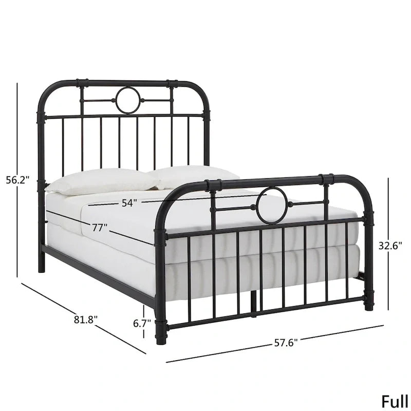 Letto in metallo nero