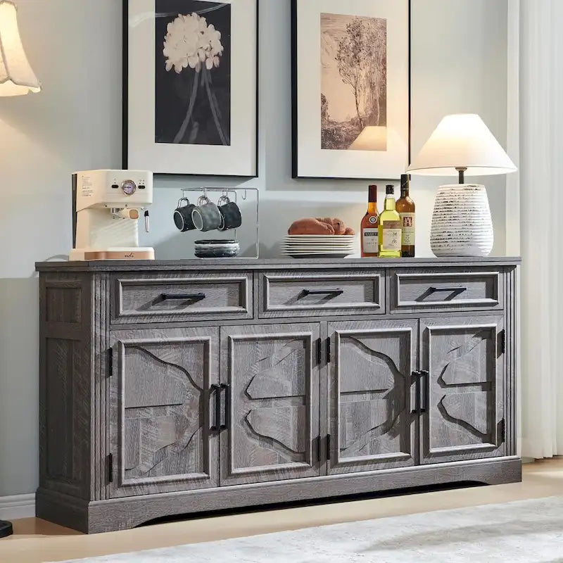 Credenza a Buffet da Fattoria, Mobile Bar per Caffè e Vino per Sala da Pranzo - N/A