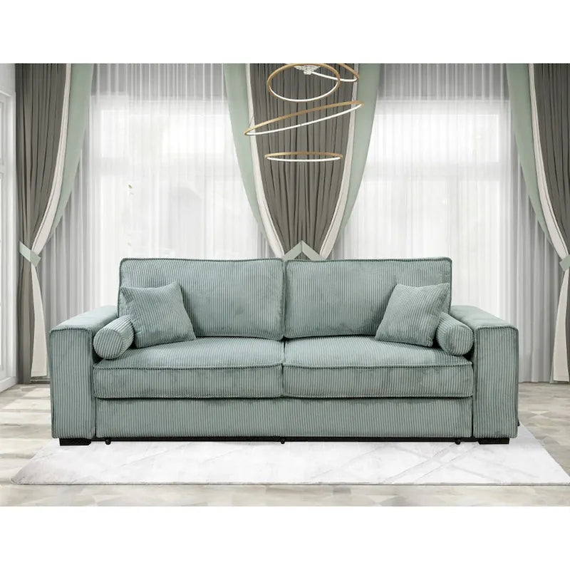 Divano Letto Grande Roomfitters con Contenitore, Divano Moderno a 3 Posti, Divano Imbottito per Piccoli Spazi
