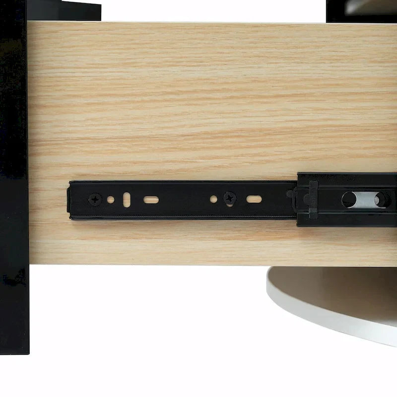 Tavolino da caffè rotondo moderno da 31,5" con ampio cassetto contenitore