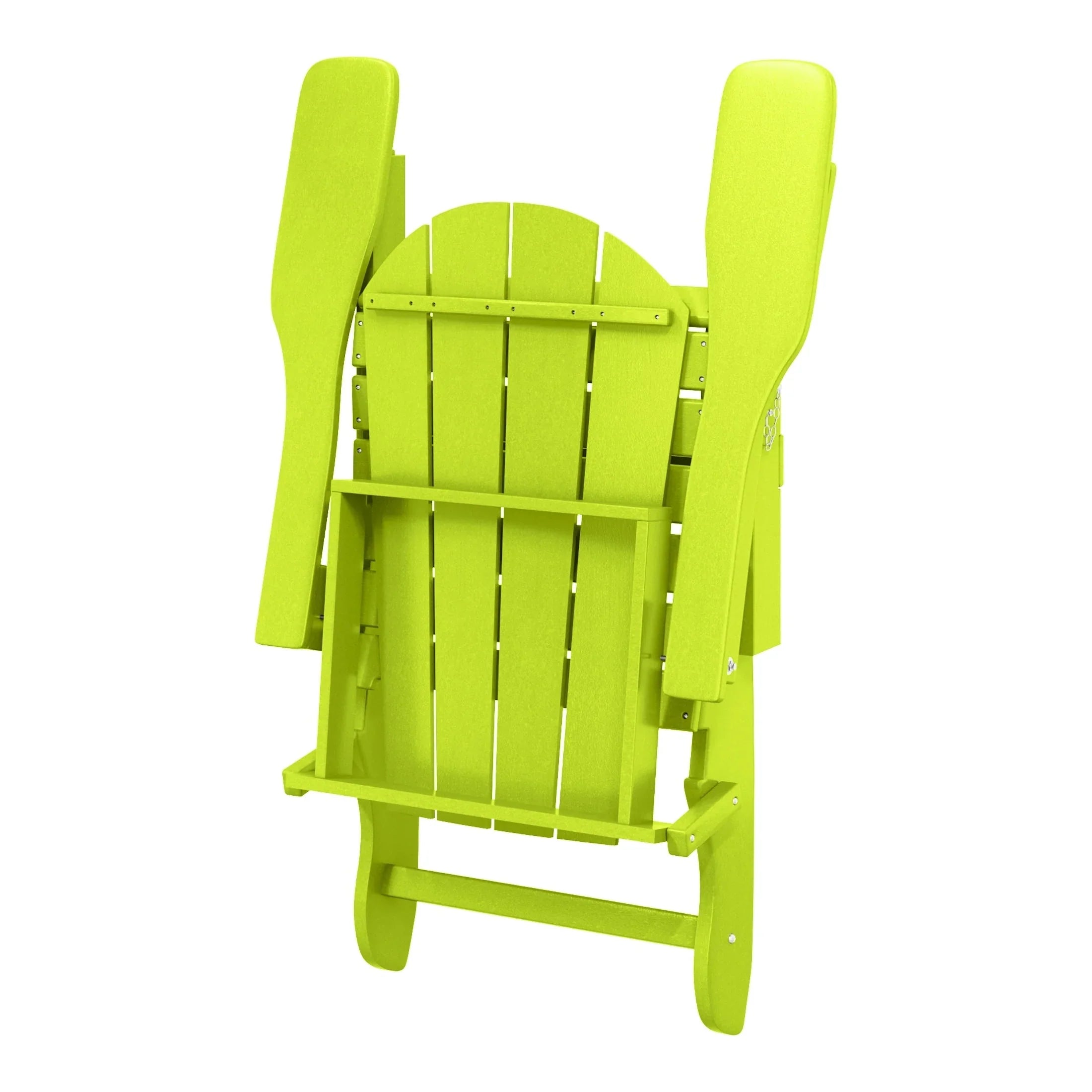 Polytrends Laguna Sedia Adirondack Pieghevole da Esterno per Patio Resistente allo Sbiadimento e alle Intemperie