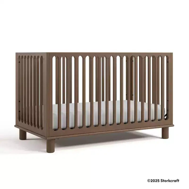Lettino convertibile Storkcraft Sicily Deluxe 3-in-1 con sponda per bambini