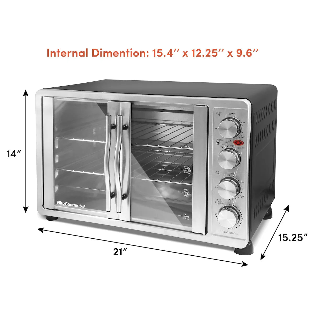 Forno doppio Elite Platinum con girarrosto e convezione