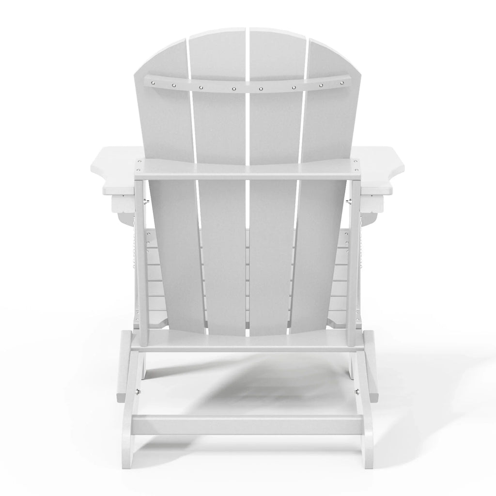 Polytrends Laguna Sedia Adirondack Pieghevole da Esterno per Patio Resistente allo Sbiadimento e alle Intemperie