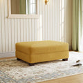 Pouf poggiapiedi oversize in velluto a coste moderno