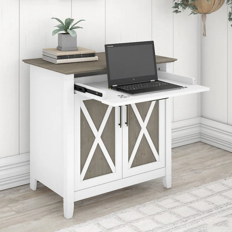 Scrittoio Key West con mobiletto di Bush Furniture