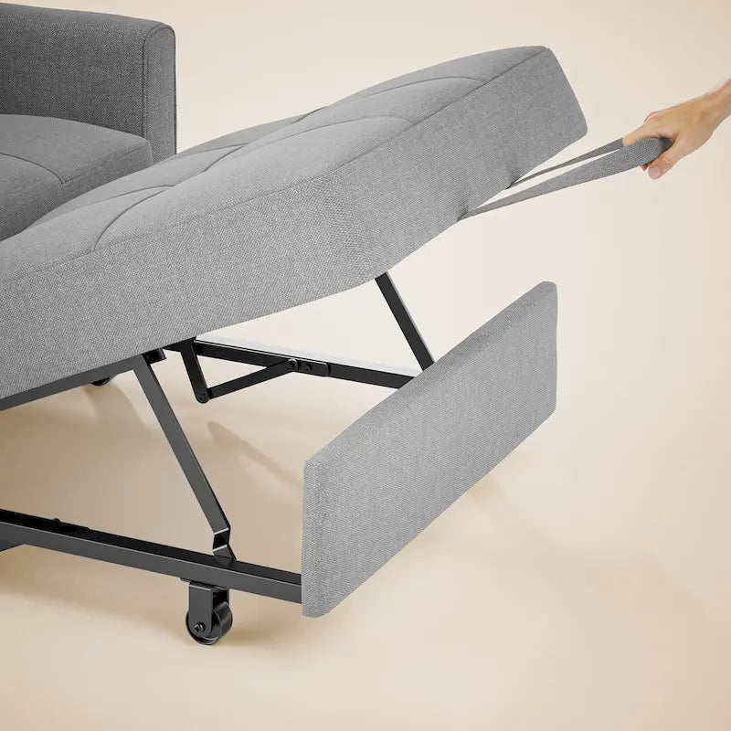 Poltrona Letto Trasformabile 3-in-1, Divano da Salotto Pieghevole Regolabile Imbottito