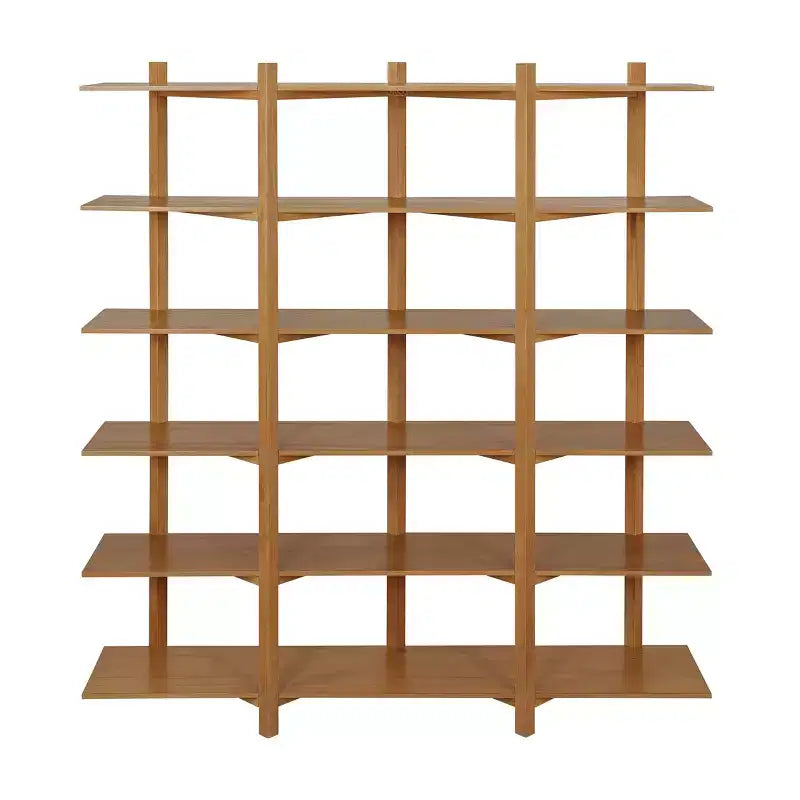 Christopher Knight Home Elliot Scaffale Moderno in Legno a 6 Ripiani Aperto per Esposizione e Archiviazione