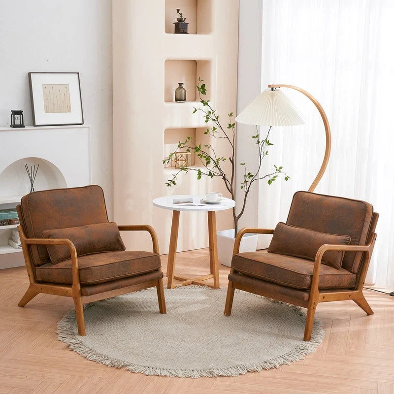 Poltrona imbottita Mid-Century Modern