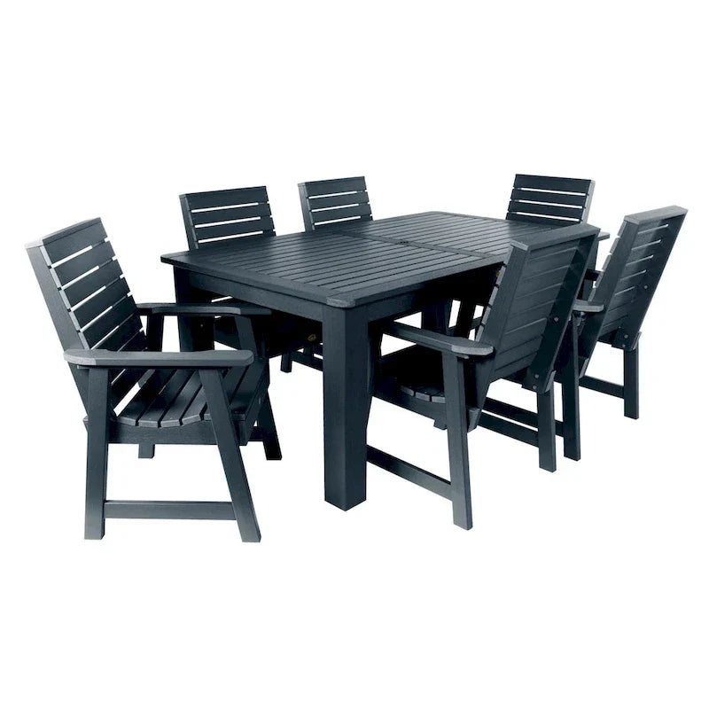 HIGHWOOD PROFESSIONAL Set da pranzo da esterno 7 pezzi 42x72