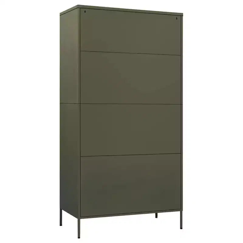vidaXL Armadio Verde Oliva 90x50x180 cm Acciaio