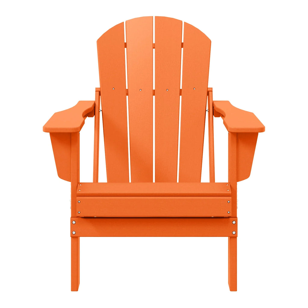 Polytrends Laguna Sedia Adirondack Pieghevole da Esterno per Patio Resistente allo Sbiadimento e alle Intemperie