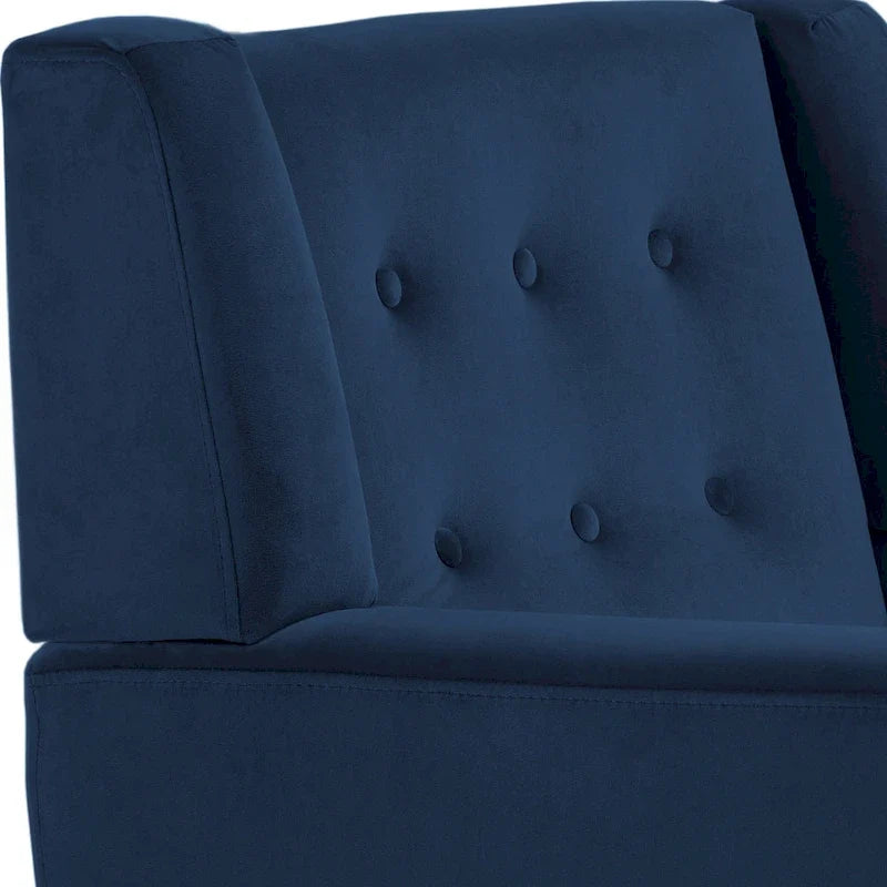 Set di 2 Poltrone Accent in Velluto per Soggiorno, Poltrona Imbottita