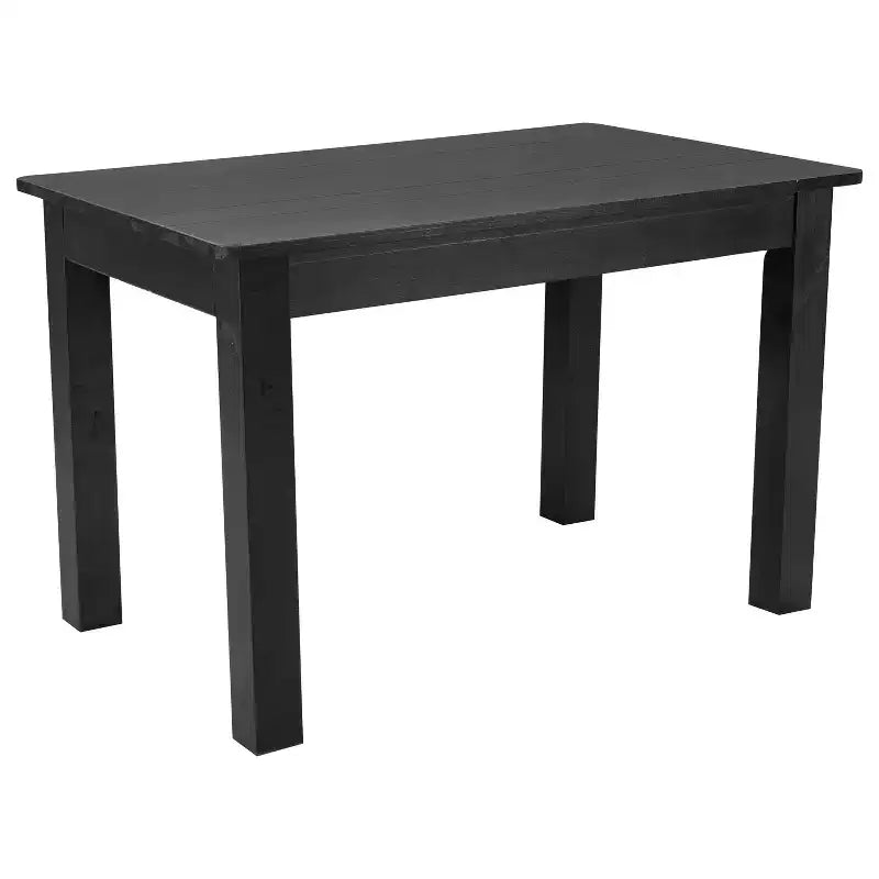 Table de salle à manger de ferme rectangulaire en pin massif 46 x 30 Flash Furniture