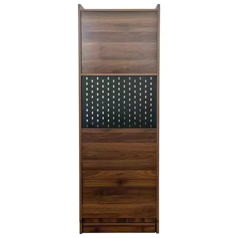 GDFStudio Sinclair Tavolo da studio pieghevole moderno in legno 36 con contenitore