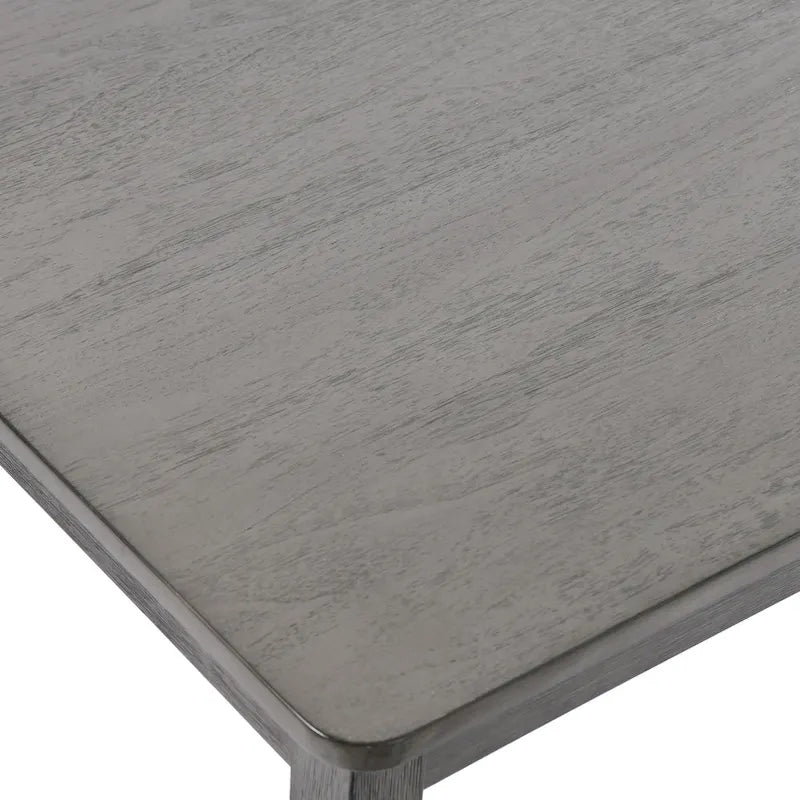 Set di 5 mobili da pranzo in legno massello 47L (1 tavolo + 4 sedie con schienale a doghe)