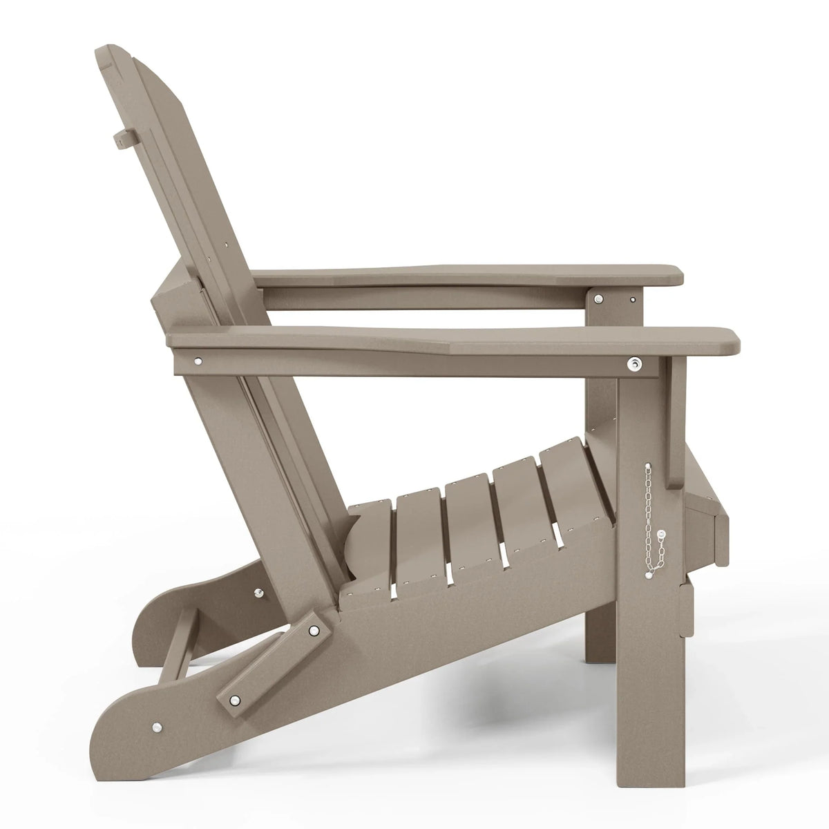 Polytrends Laguna Sedia Adirondack Pieghevole da Esterno per Patio Resistente allo Sbiadimento e alle Intemperie
