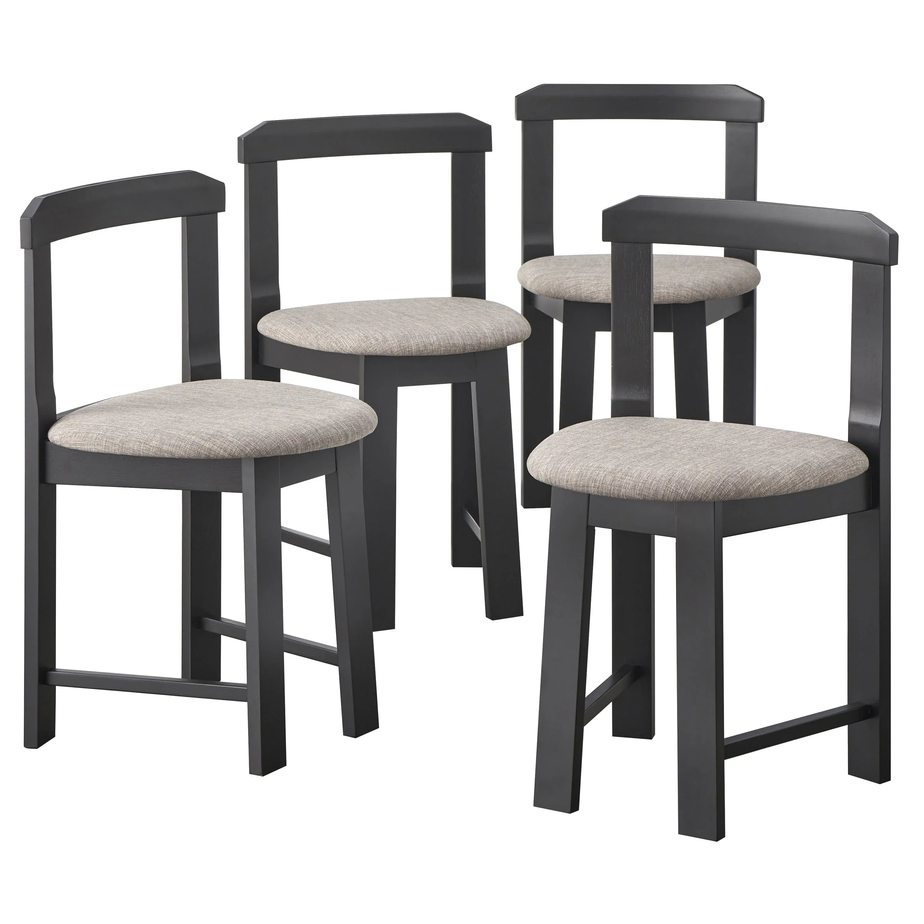 Set da pranzo rotondo compatto Harrisburg Tobey da 5 pezzi