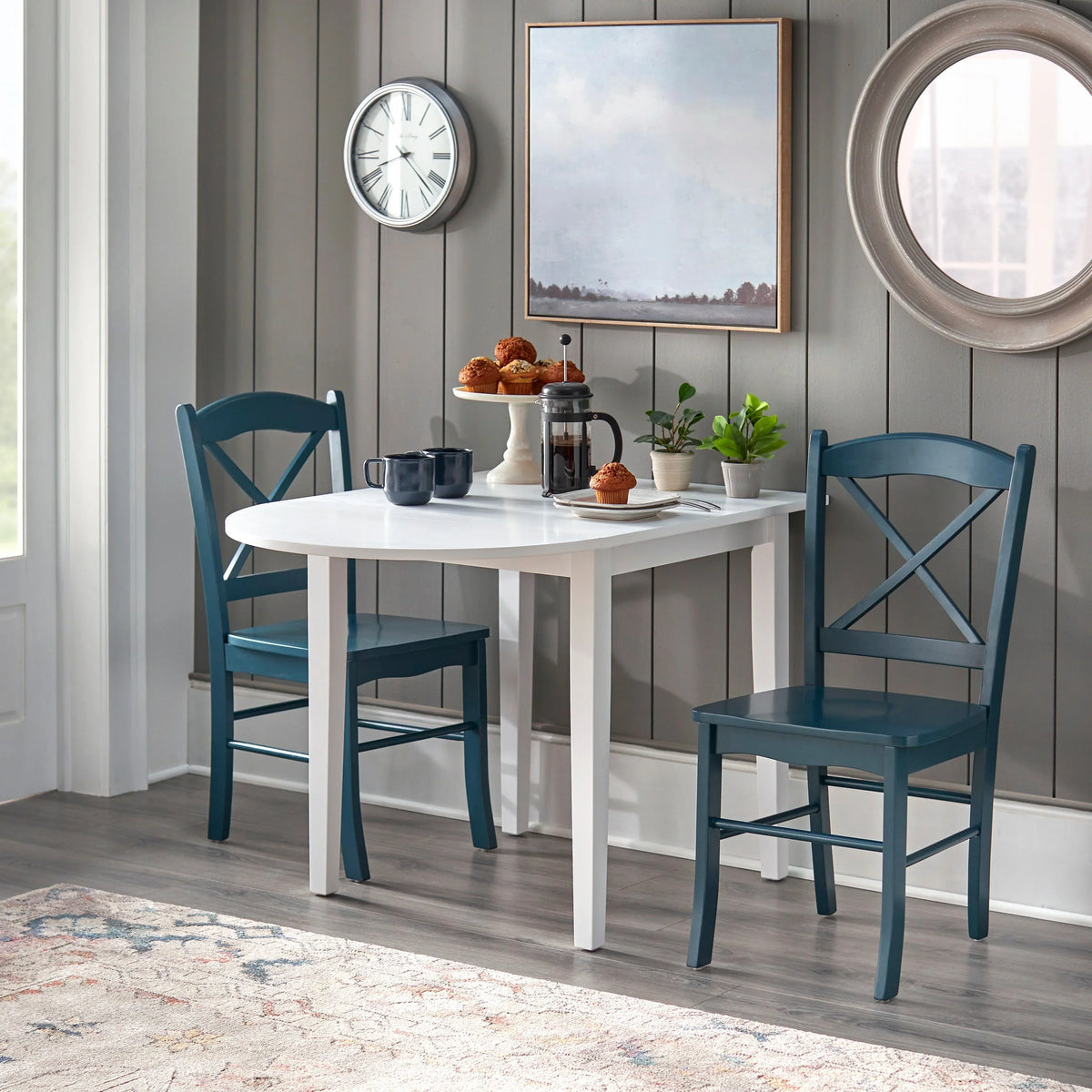 Sedie da pranzo per cottage di campagna Simple Living (set da 2)