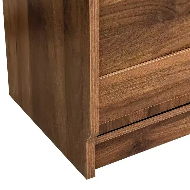 GDFStudio Sinclair Tavolo da studio pieghevole moderno in legno 36 con contenitore