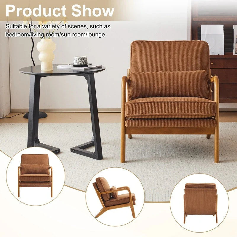 Poltrona imbottita Mid-Century Modern