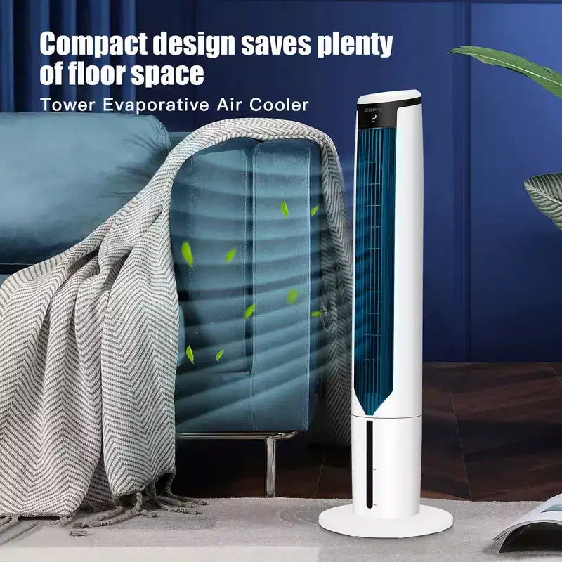 Costway Raffrescatore Evaporativo 3-in-1 Ventilatore a Torre Portatile da 41'' Umidificatore