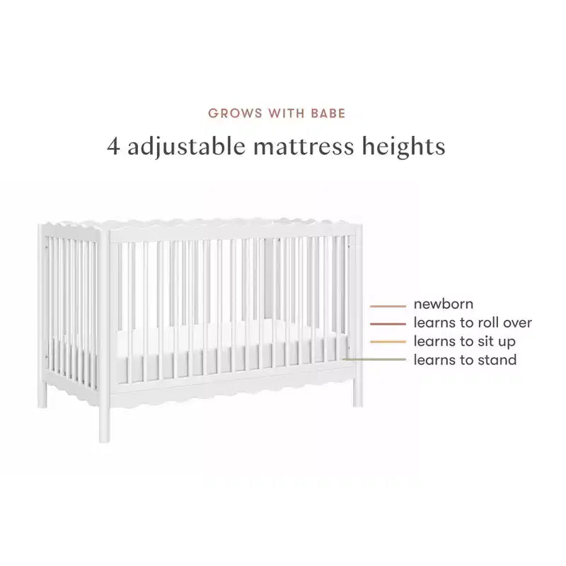 Babyletto Swell Culla Trasformabile 4-in-1 con Kit per la Conversione in Lettino per Bambini