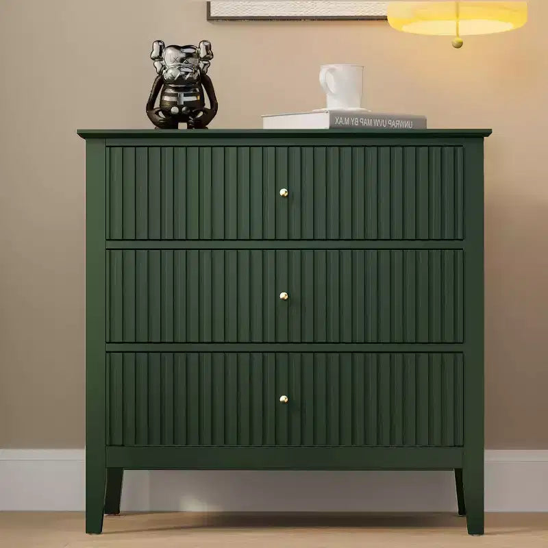 Cassettiera Heynemo a 3 Cassetti, Comodino in Legno Verniciato Alto 76 cm con Contenitore, Ampio Cassettone Moderno con Guide a Sfera