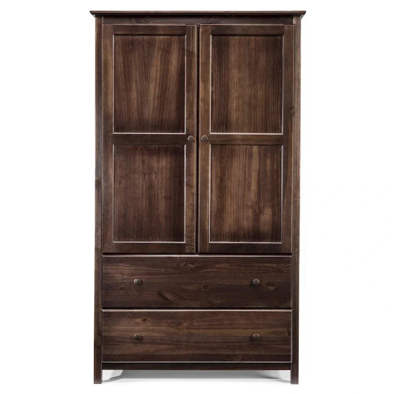 Armadio a 2 ante in legno massello - 41x72x22