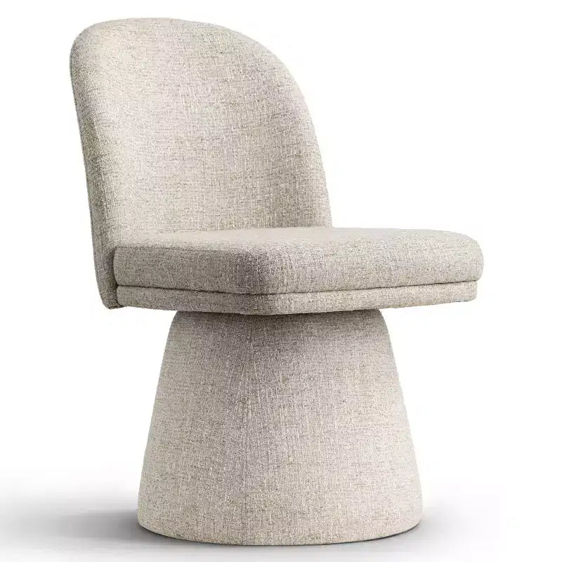 Set di 6 sedie da pranzo moderne senza braccioli girevoli a 360° con base a piedistallo, eleganti sedie d'accento per cucina, sala da pranzo o ufficio-Panipeachy