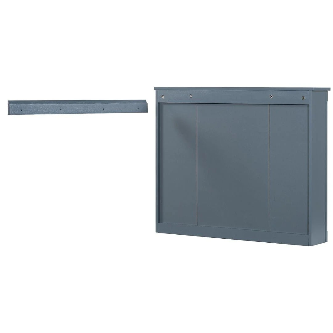 Mobile Bagno Moderno da 90cm con Lavabo Integrato e Specchiera, 2 Ante e 2 Cassetti