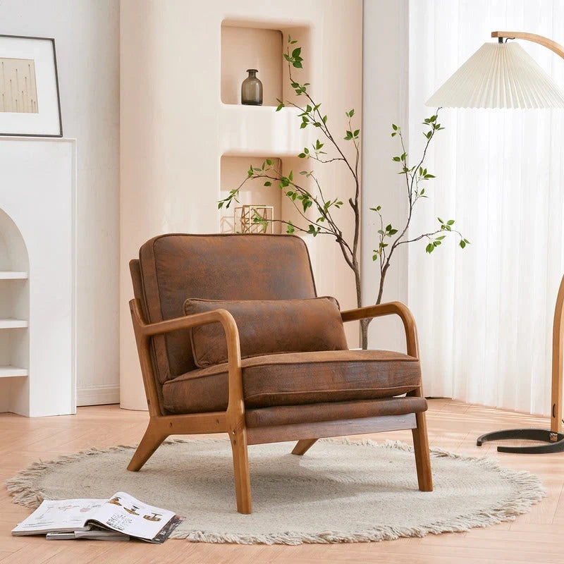 Poltrona imbottita Mid-Century Modern