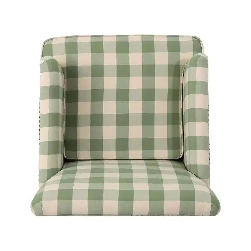 Poltrona Club Contemporanea Christopher Knight Home Harrison in Tessuto con Borchie