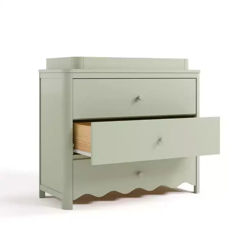 Comodino fasciatoio a 3 cassetti Storkcraft Casablanca con piano rimovibile
