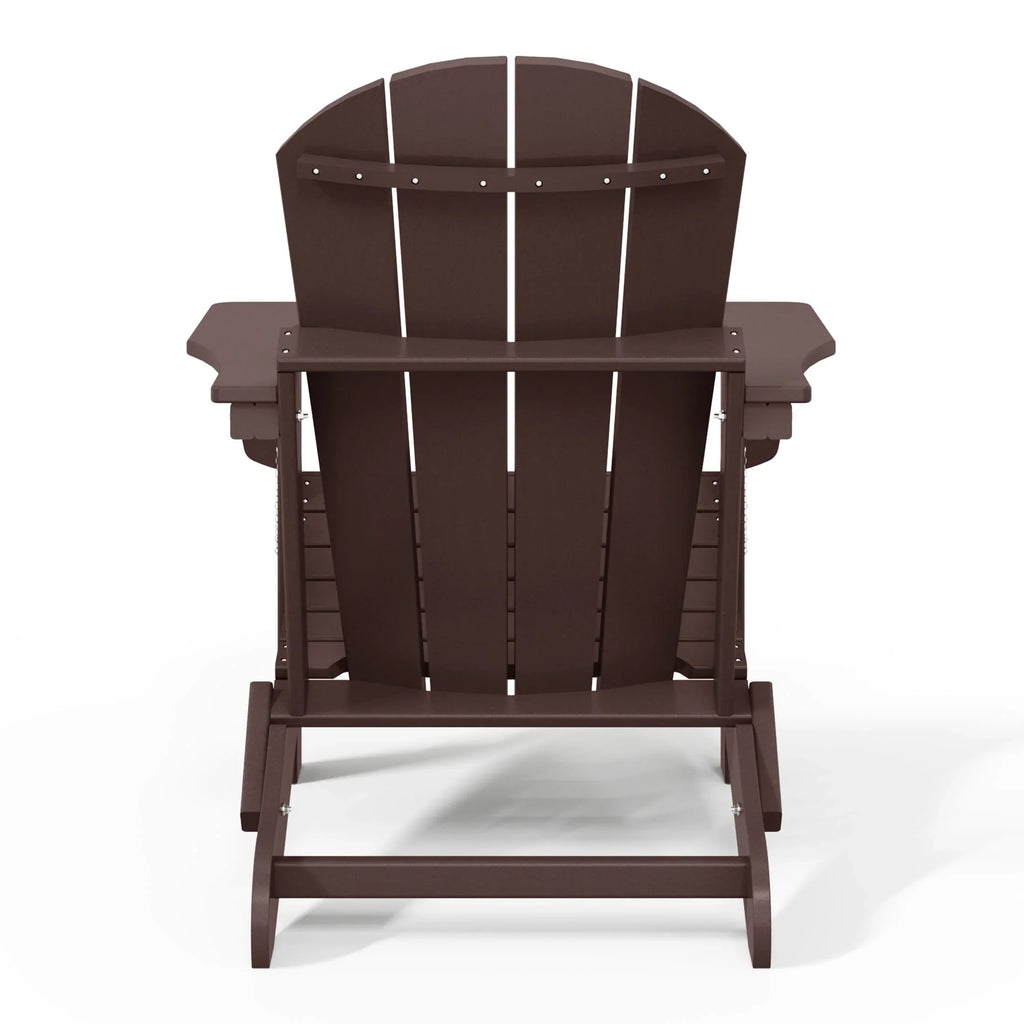 Polytrends Laguna Sedia Adirondack Pieghevole da Esterno per Patio Resistente allo Sbiadimento e alle Intemperie