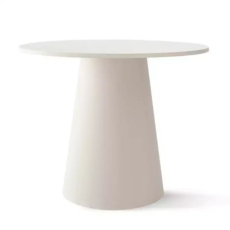 Set Tavolo da Pranzo Piccolo per 2, Sedie Imbottite Beige, Tavolo da Pranzo Rotondo con Piedistallo, Mobili da Cucina Moderni e Compatti-Panipeachy
