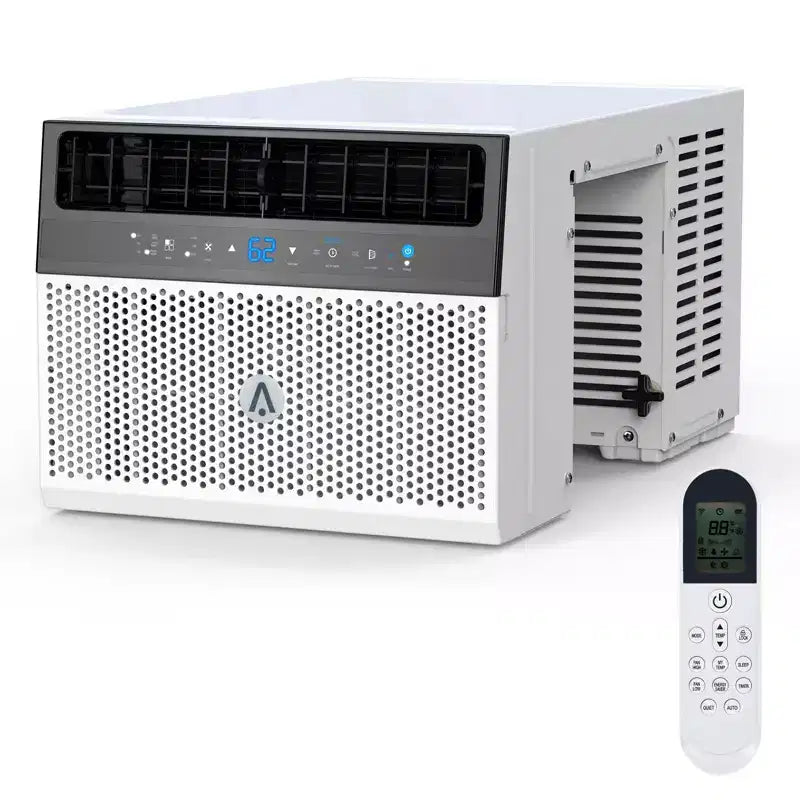 Condizionatore da Finestra Intelligente Acekool 6.000 BTU, Climatizzatore da Stanza Wi-Fi con Telecomando, Raffreddamento Silenzioso per Ambienti Fino a 23 Mq