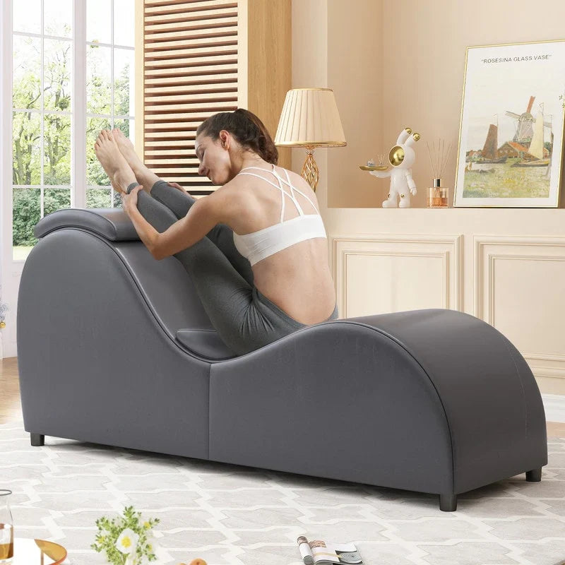 Mixoy Sedia Yoga da Interno, Sedia a Sdraio Yoga Curva per Adulti per Stretching, Esercizio e Relax