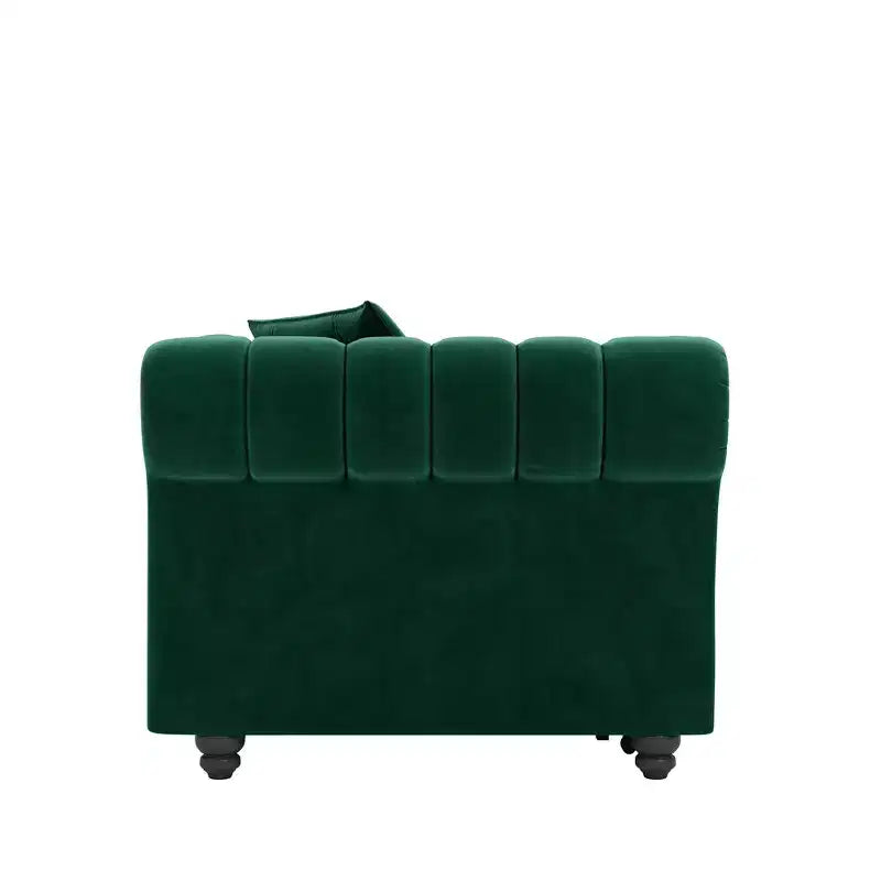 Divano Letto Estraibile 3-in-1 King Size in Velluto Whisen e Divano Letto Convertibile con Ottomana Mobile, Design Trapuntato