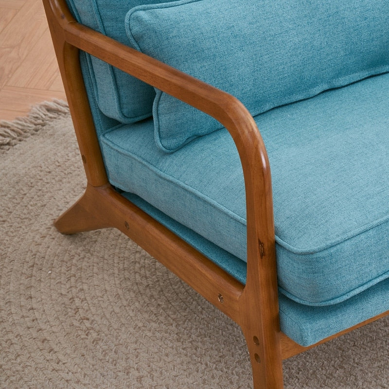 Poltrona imbottita Mid-Century Modern