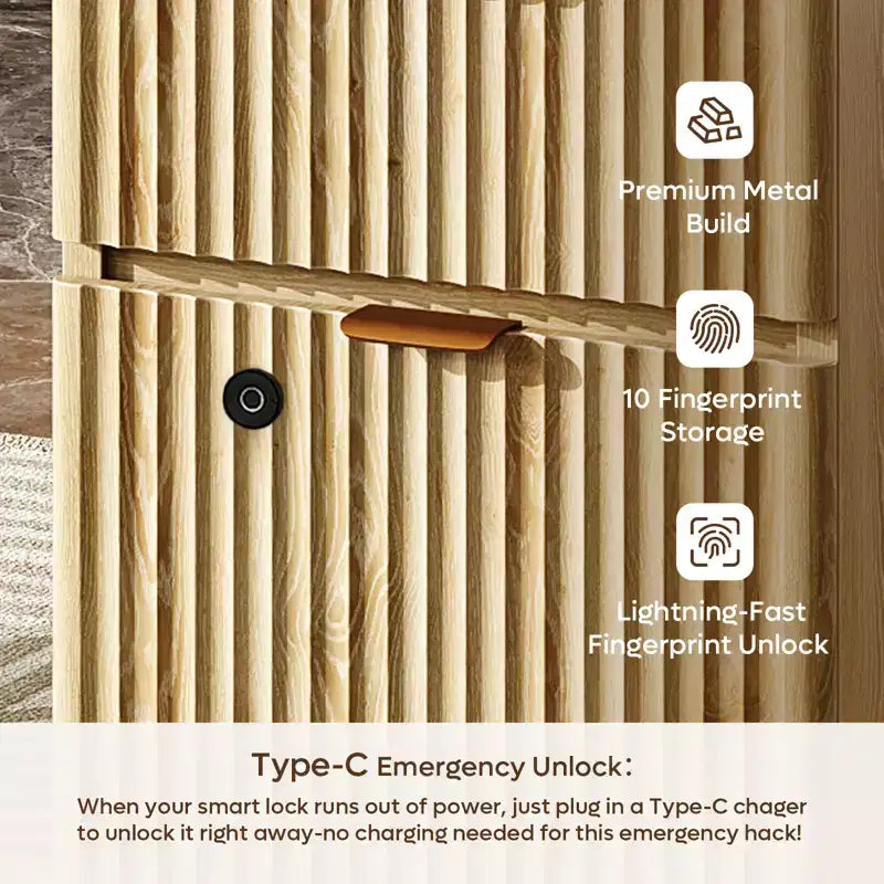 Scrivania Smart Bestier 55 per computer, scrivania da scrittura in rovere con cassetti portadocumenti e presa di corrente, scrivania direzionale con vani a giorno e vassoio per tastiera