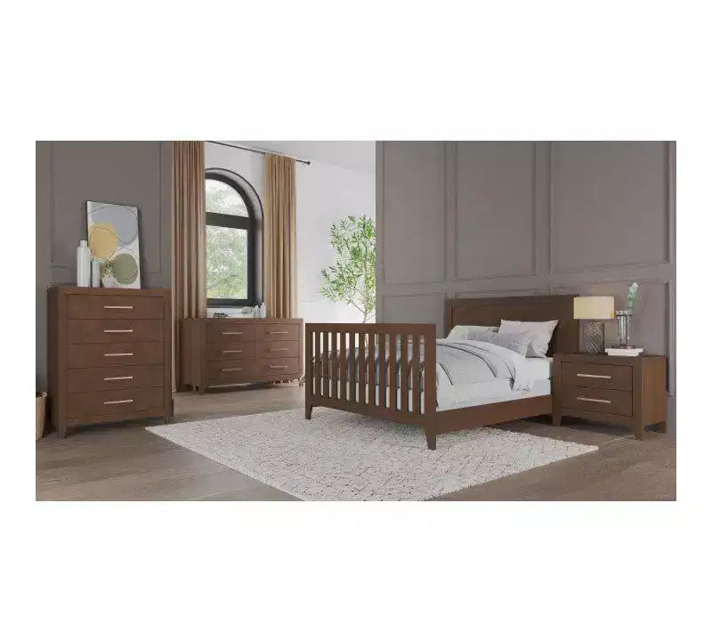 Set asilo nido Child Craft Kieran: culla, cassettiera doppia e comò, 3 pezzi, include culla convertibile 4-in-1, cassettiera e comò