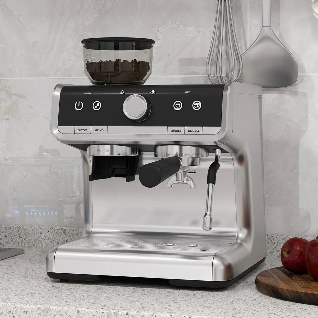 Macchina da caffè espresso, con macinacaffè, serbatoio dell'acqua da 2,8 L