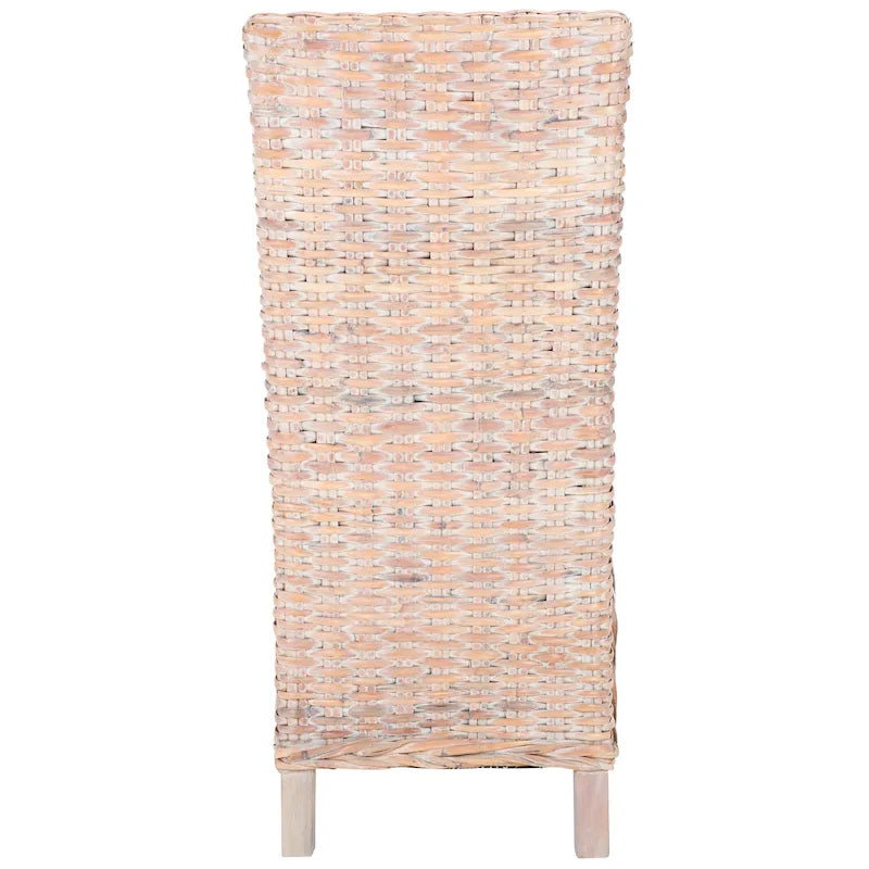 Set di 2 sedie da pranzo in vimini naturale 48L x 56P x 104A cm, stile Boho Coastal