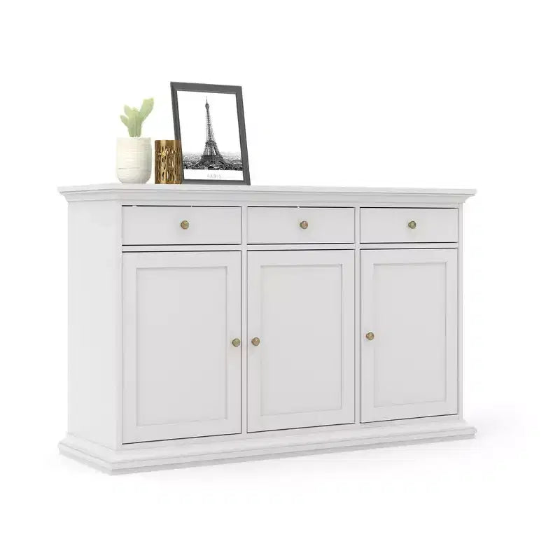 Tvilum, Credenza con 3 Ante e 3 Cassetti, Bianco